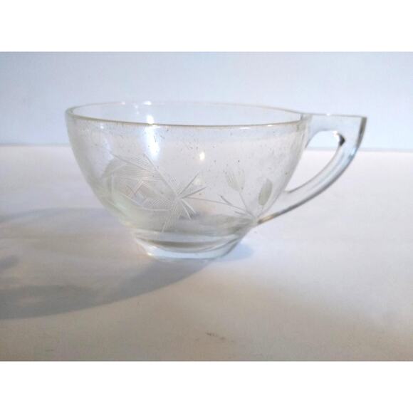 Indiana Glass Snowflake Smartset Snack Set Vintage Atomic Hinde & Daucn 1960s - Picture 10 of 10